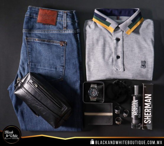 Polo gris claro - Image 2